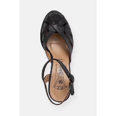 Fly London Сандали обувки с дебел ток кожени MEBU450FLY (P145450003)