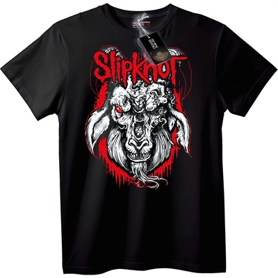 NOONEBRAND Тениска Slipknot Козя Глава - 2XL, Black