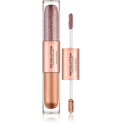Makeup Revolution Eye Glisten tekuté oční stíny Yours Truly 2 x 2,2 ml