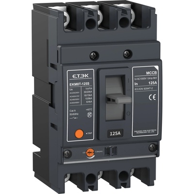 ETEK Istič kompaktný 3-pólový 100A 18kA Rada:EKM8T-125S