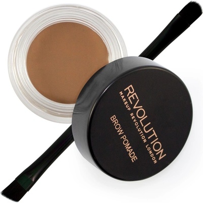 Makeup Revolution London Brow Pomade With Double Ended Brush očné linky Soft Brown 2,5 g