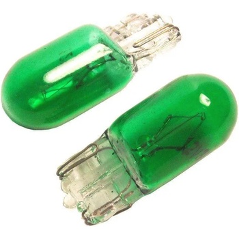 Image 1 of AMiO Комплект габаритни крушки t10 w5w 5 w 501 5a зелени 2бр