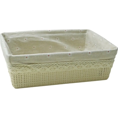 MAKRO Košík s látkou 26,5 x 19,5 x 8,5 cm