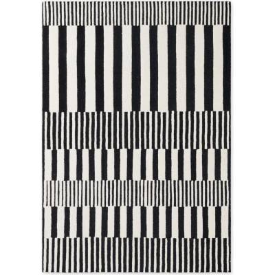 Elle Decoration Черно-бял ръчно изработен вълнен килим 120x180 cm Stryve Pulse - Elle Decoration (106360-120x180)