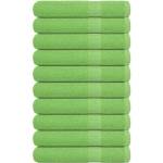 vidaXL Кърпи за сауна FROGN 10 бр. Ябълково зелени 80x200 см 360 г/м2 (137033)