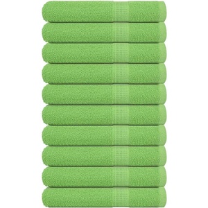vidaXL Кърпи за сауна FROGN 10 бр. Ябълково зелени 80x200 см 360 г/м2 (137033)