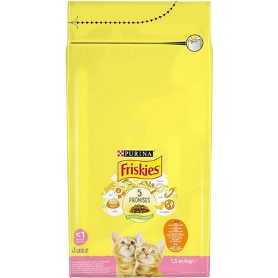 Friskies Junior kura so zeleninou a mliekom 1,5 kg