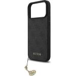 CG Mobile iPhone 17 Pro Max GUESS 4G CHARMS пластмасов протектор за телефон, текстилен заден капак, каишка за телефон, ЗЕЛЕН GUHMP17XGF4GCK (GUHMP17XGF4GCK)