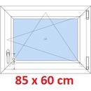 Soft Plastové okno 80x60 cm, otváravé a sklopné