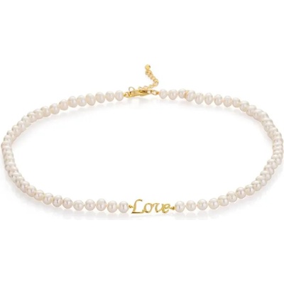 Swan Колие със сладководни бели перли RLOVENWG Swan