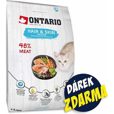 ONTARIO Cat Hair & Skin 6,5 kg