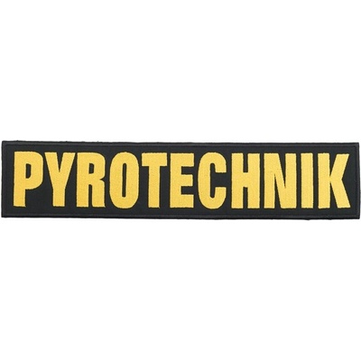 Nášivka PYROTECHNIK barevná zádová velká