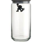 Alessi Кухненски буркан за съхранение GIANNI 1, 4л, с черен капак, стъкло, Alessi (ALAMDR06B)