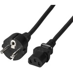 FSP Захранващ кабел FSP Group, Шуко, 3pin(IEC C5) женско, 1.8м, Черен (4PB0000500GP) - ggbox