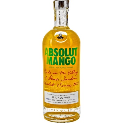 Vodka Absolut Mango 38% 1 l (holá láhev) – Zboží Dáma