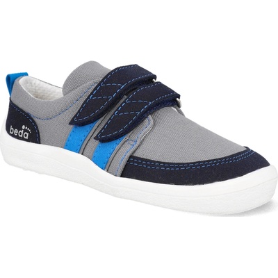 Beda Barefoot detské tenisky Danny sivé