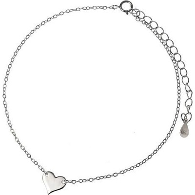 Marre Stříbrný řetízek na nohu se srdíčkem ZB84018 – Hledejceny.cz