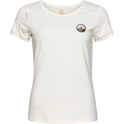 Chillaz Дамска тениска Chillaz Women's Gandia Mountain Patch T-shirt - Creme - размер 34 (EU) (916-6240-0112)
