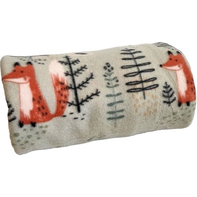 MyHouse deka fleece FOX lišky na šedé 150x200