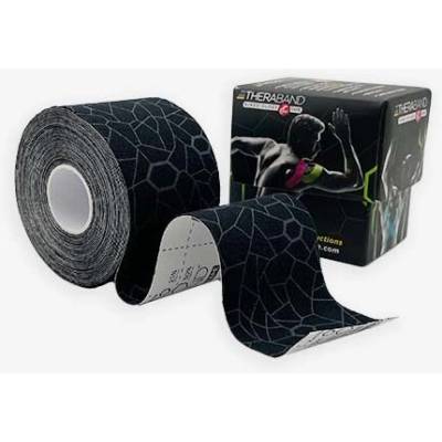Thera Band Tape Tejpovací páska černo-šedá 5 cm × 5 m