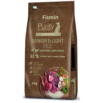 Fitmin Purity Rice Senior & Light Еленско и агнешко месо 2 кг