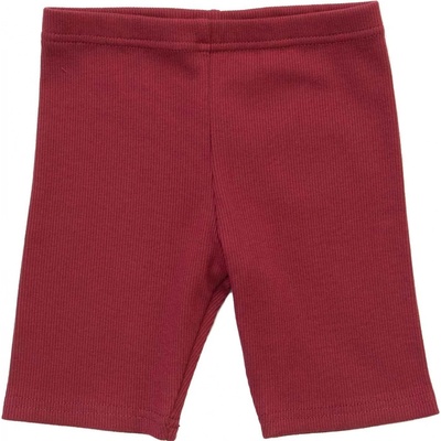 Babu Žebrované bordó šortky