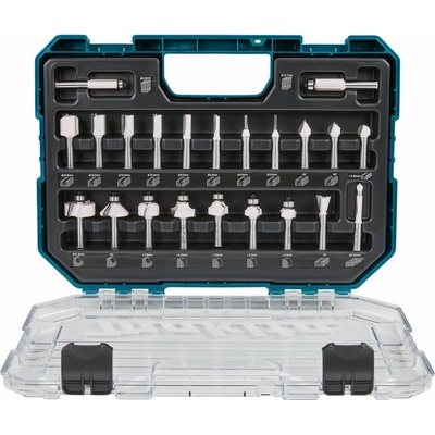 Makita D-74778 Sada fréz pre ponorné a jednoručné frézky 8 mm, 22 ks, v plastovom kufríku