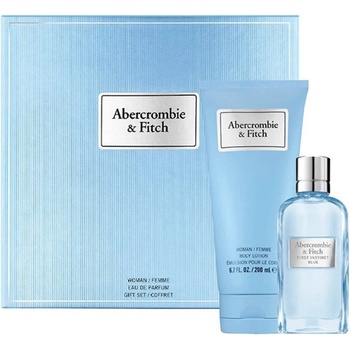 Abercrombie & Fitch First Instinct Blue Подаръчен комплект за жени Размер EDP 50 ml + 200 ml лосион за тяло