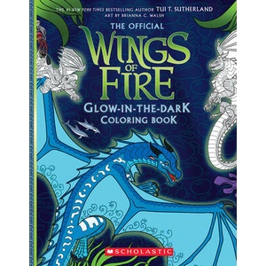 Wings of Fire Glow-In-The-Dark Coloring Book (ISBN: 9798225036508)