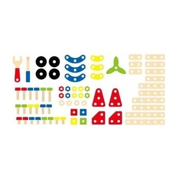 Vigan Viga Building Blocks Set 68 Montessori Elements