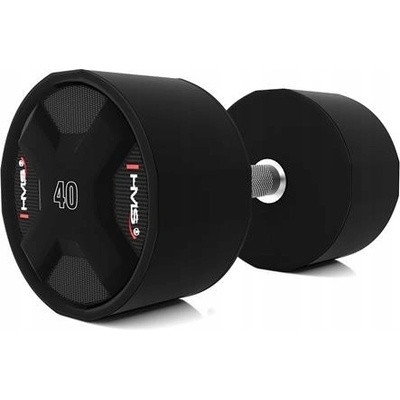 HMS Potažené/pogumované činky s pevnou váhou 1 x 40 kg