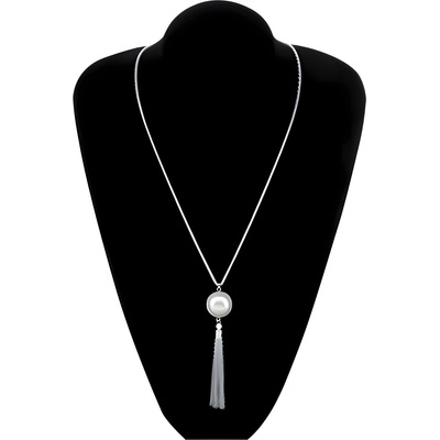 HARAHU Дамско колие go-38865 - Сребристо / Бяло kp38865 (go-38865)