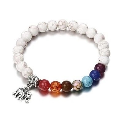 Blingstar náramek s přívěskem SLON štěstí čakrový čakry 1506