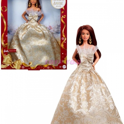 Barbie Signature Vánoční 29 cm Hnědé vlasy JBH97 – Zboží Dáma