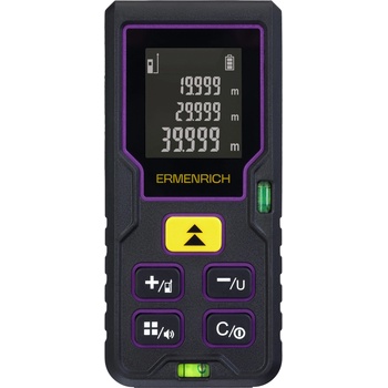 Levenhuk Лазерен измерител Ermenrich Reel PLUS GD100 Измерване на разстояния, площ и обем. Функция с използване н (84644)