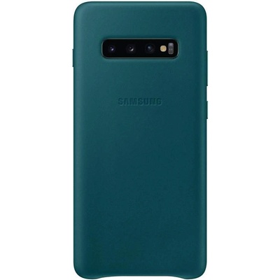 Samsung Leather Cover EF-VG975LGEGWW - оригинален кожен калъф (естествена кожа) за Samsung Galaxy S10 Plus (зелен)
