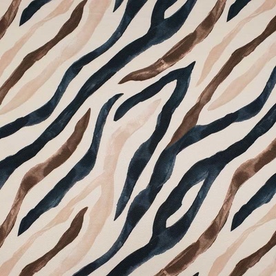 Svetrovina N6422 béžová, šedo-hnedý vzor, š.145