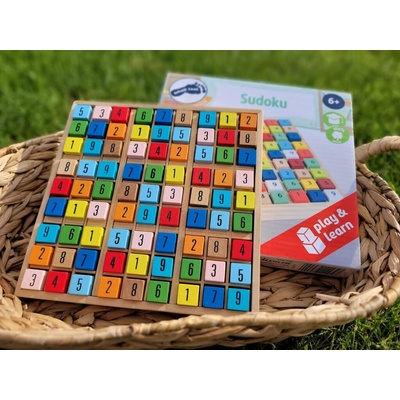 Small Foot Farebná Drevená Hra Sudoku