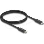 Delock Кабел DeLock 81211, от USB C(м) към USB C(м), 1m, 240W, черен (DELOCK-81211)