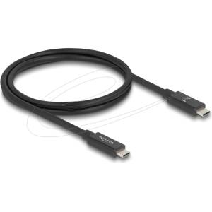 Delock Кабел DeLock 81211, от USB C(м) към USB C(м), 1m, 240W, черен (DELOCK-81211)