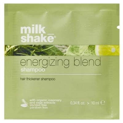 Milk Shake Energizing Blend Уплътняващ шампоан за фина и изтъняваща коса 10 мл