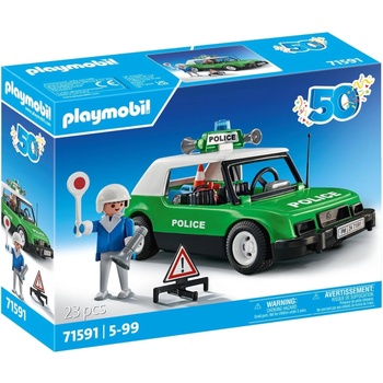 Playmobil 71591 PLAYMOBIL - Класическа полицейска кола 50 години Playmobil