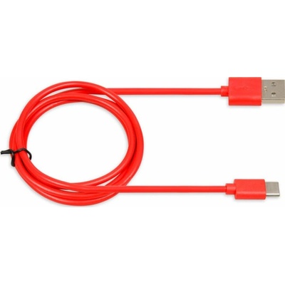 iBOX IKUMTCR USB-A / USB-C, 3A, 1m, červený