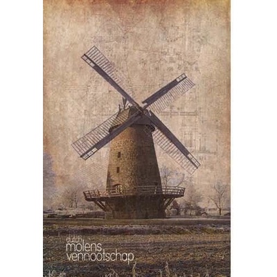 Ceduľa Netherlands - Windmill
