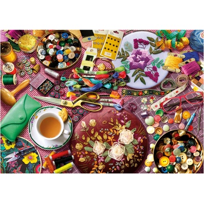 Educa - Puzzle The Sewing Table - 2 000 piese