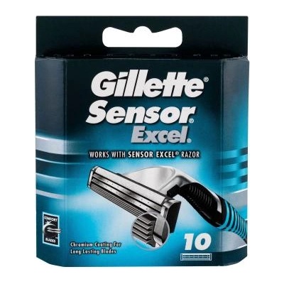 Gillette Sensor Excel Резервни ножчета 10 бр за мъже