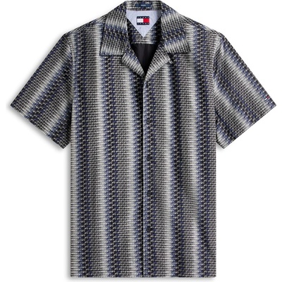 Tommy Hilfiger Риза с къс ръкав Tommy Jeans Men's Patterned Short Sleeve Shirt - Black Aop