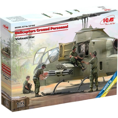ICM Helicopters Ground Personnel Vietnam War 1:35