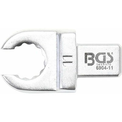BGS Technic Otevřený očkový klíč 11 mm, nástrčný s upínáním 9 x 12 mm BGS 6904-11
