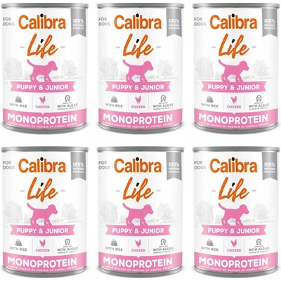Calibra Life Puppy & Junior Chicken & Rice 6 x 400 g